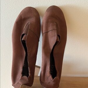 Sesto Meucci Brown Leather Flats